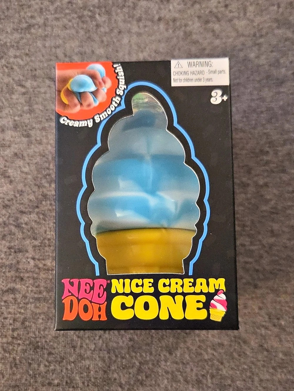 Nee Doh Nice Cream Cone Squishy Toy Blue Needoh Ice Cream Squish Schylling